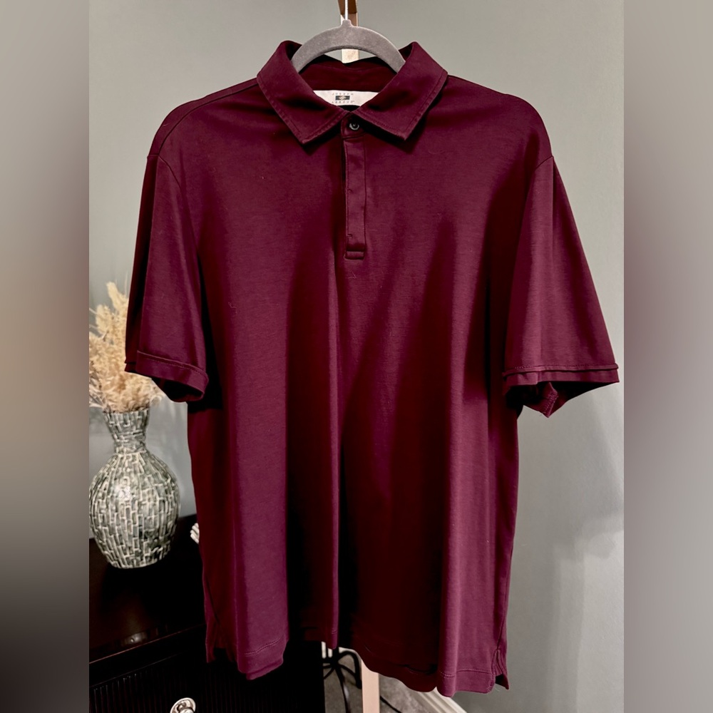 Joseph Abboud Deep Burgundy Polo Shirt